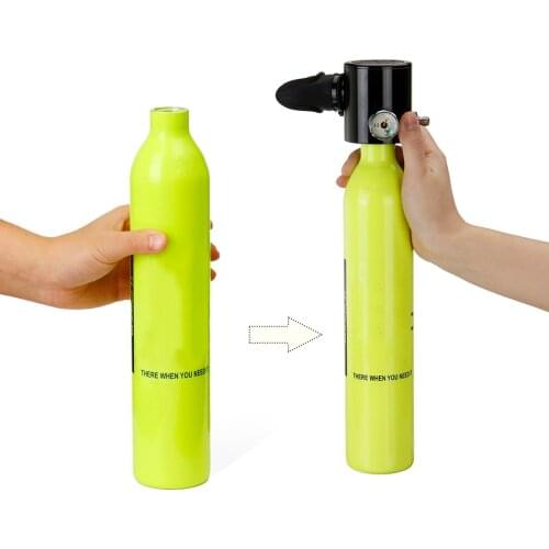 DEDEPU 0.5L Mini Oxygen Diving Tank Cylinder Adapter Air Spare Scuba Equipment Breathing Bottle Set Diving Equipment