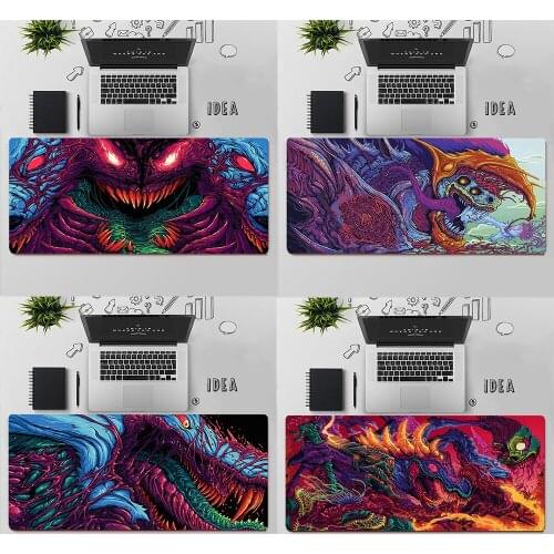 Gaming Mouse Pad Large Mouse Pad PC Gamer Computer Mouse Mat CSGO Hyper Beast Big Mousepad Keyboard Desk Mat XXL Mause Pad