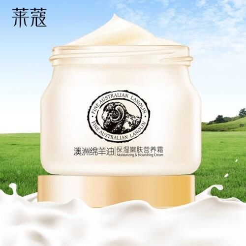 Face Cream Collagen Facial Moisturizer Sheep Oil Cream Lanolin Skin Moisturizing Soothing & Hydrating & Brightening Cream