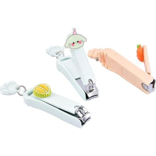Creative Cartoon Nail Clippers Cute Pattern Large Stainless Steel Home Girls Nail Clippers Manicure Knife Tools Random Color