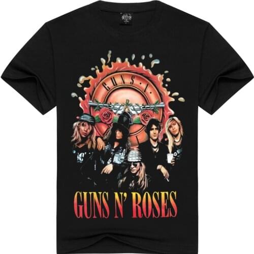 Summer Men/Women guns n roses t shirt Summer Tops Tees GnR Rock T-shirt Men loose t-shirts Fashion Tshirts Plus Size