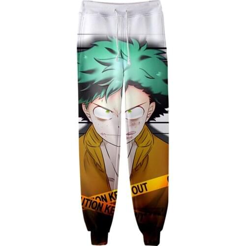 My Hero Academia 3D Joggers Pants Men/Women Track Pants Funny Cartoon Sweatpants Casual Trousers Jogging Pants Cosplay Costume