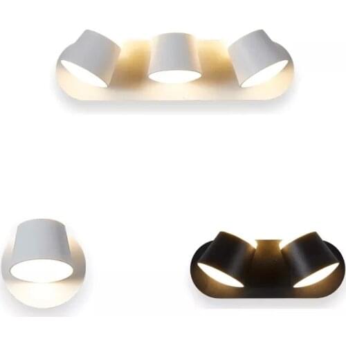 Nordic LED Wall Lamp Modern Simple Rotatable For Home Bedroom Bedside Reading Light Bathroom Aisle Wall Sconce Hotel Lighting