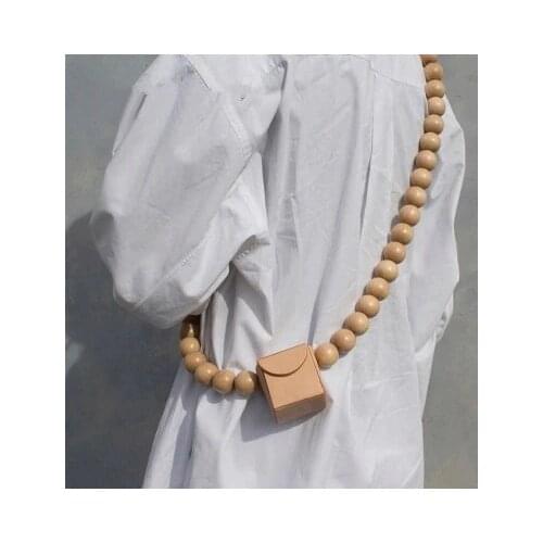 NEW mini Bamboo Woven Bag Flip cover Hollow Women Brands bag Summer wood Beach Bags for Ladies and Girls Beaded Shoulder bag