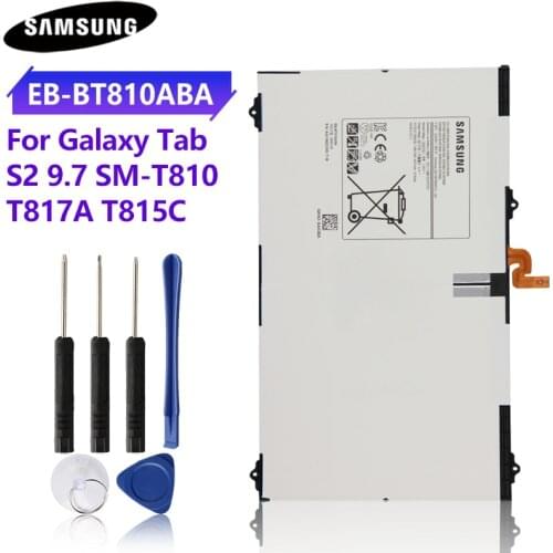 Original Tablet Battery EB-BT810ABE EB-BT810ABA For Samsung GALAXY Tab S2 T810 SM-T815C SM-T817A/V/W/T T819C T813 T815C 5870mAh