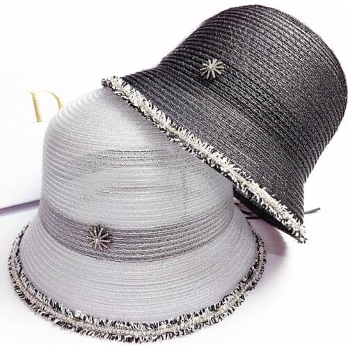 HOT Summer women casual breathable bucket hat New female lady snow Fisherman hat Hollow-out design bucket hat Sun hat gorros