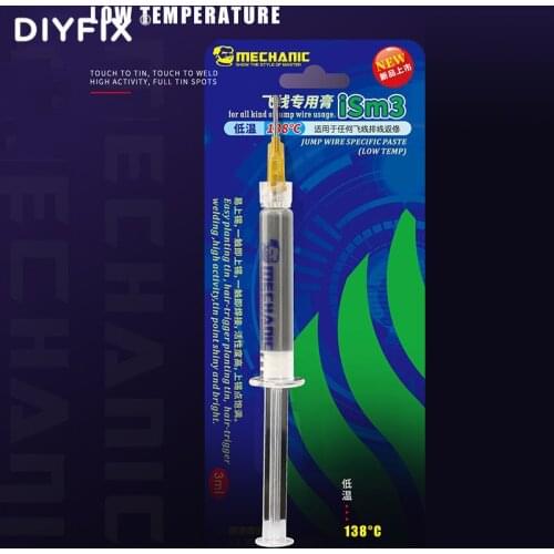 Fly Line Wire Specific Paste with 3 Needles For All kinds Of Jump Wire Usage Low Temperature 138°C Solder Tin Paste Repair Tools