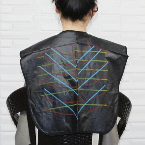 Professional Scissors Comb Sketch Print Long Hairdressing Cape Haircut Hair Perming Apron Gown Cloth