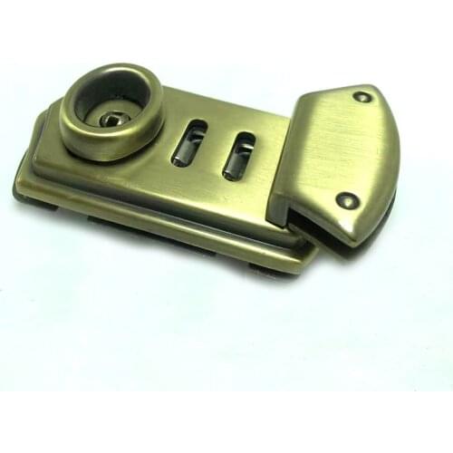 Rectangular Metal Press Push Lock Bag Briefcase Spring Lock Snap Decorative Clasps Closure Leather Craft Diy Hardware Accessory