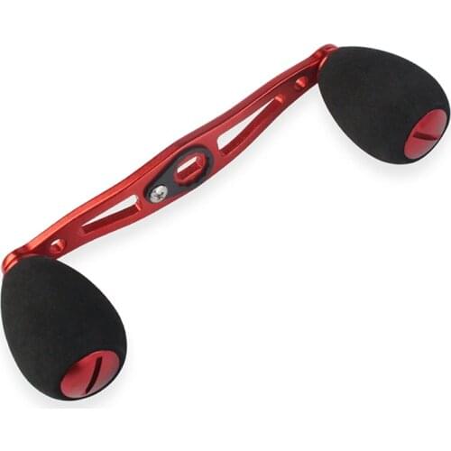 EKfan Length 112mm 8*5mm Hole Fishing Reel Aluminum Alloy Handle & EVA Knob For Spinning Reel parts