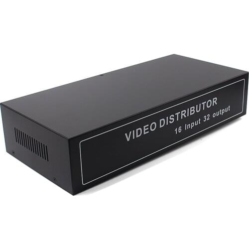 16-in 32-out Video Splitter 16-way One-to-two BNC Splitter Analog Monitoring Coaxial HD TVI CVI