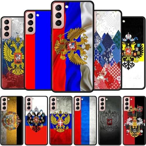 Vintage Russia Flag Cell Phone Case for Samsung Galaxy S21 Ultra S20 FE S10 5G S9 S8 Plus S10e S7 Edge Mobile Phones Cover
