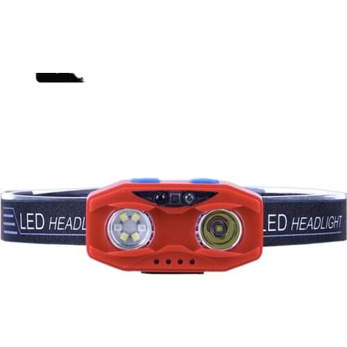 Bright headlights light induced charge can be a head-mounted night fishing flashlight dedicated long life xenon lamp