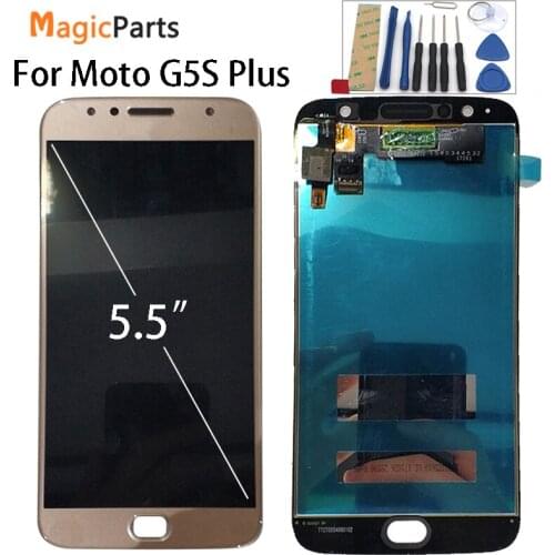 LCD Display For Motorola Moto G5S Plus XT1802 Xt1803 XT1805 Xt1086 touch screen Digitizer Sensor Assembly Free Tools