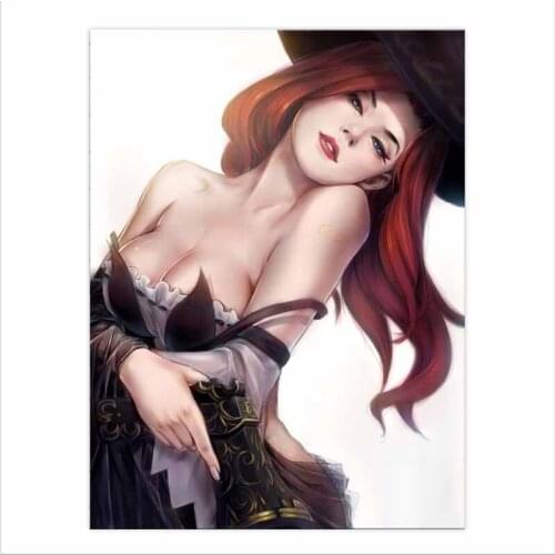 1 Panel LOL League Of Legends Sexy Miss Fortune Game Canvas Printed Painting Wall Art Decor Picture Artworks Poster