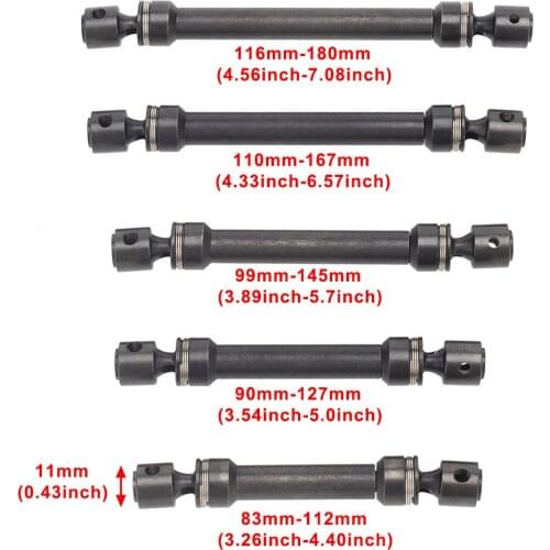 1pcs adjust metal RC Car drive shaft Length 83mm-112mm 90mm-127mm 99mm-145mm 110mm-167mm 116mm-180mm