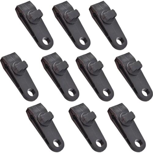 10Pcs/Set Tent Pull Point Clip Outdoor Camping Tent Alligator Clip Pull Point Hook Buckle For Tent Crocodile Clip Tent Accessory