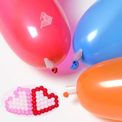 100Pcs/Set Balloon Accessories Balloon PVC Clips Balloons Sealing Clamps Seal Pump Clips Wedding Party Birthday Background Decor