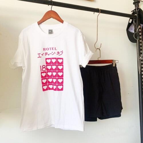 2pcs per set Women 18 Hotel Sleepwear Summer Pajama Set Round Collar Mushroom Short Sleeve Casual Female Pijama Home