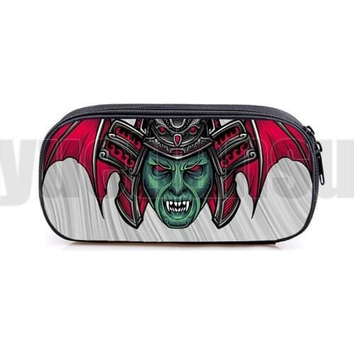 3D Cartoon Stationery Storage Box Abstract Animal Tyle Pencil Case Kids Anime Tiger Wolf Dragon Pen Bag Boy Girls Teens Pen Case