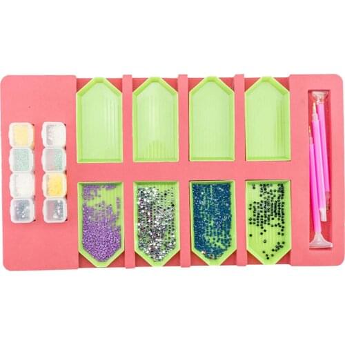 8 Grid Multifunctional Storage Rack DIY Diamond Painting Tray Holder Organizer
