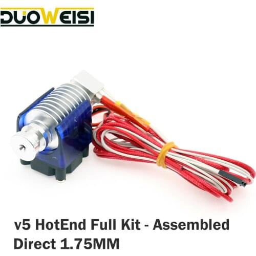 J-head Hotend Wade Hot End Extruder For E3D V5 3D Printers Parts 1.75MM Filament Direct SHORT Nozzle Fan Part 12V40W DIRECT