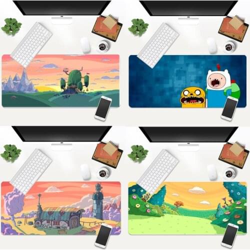 Hora de aventuras DIY Design Pattern Game mousepad Animation XL Large Gamer Keyboard PC Desk Mat Takuo Tablet Mousepads