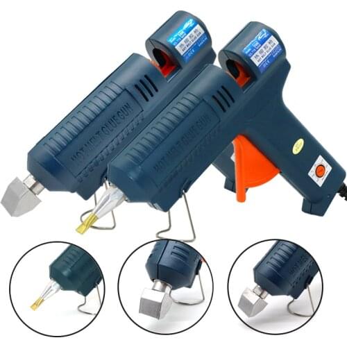 Glue Gun 150W Temperature Ajustable Hot Glue Gun Flated Nozzle Professional Industrial Glue Gun Electriical Home Craft Gun