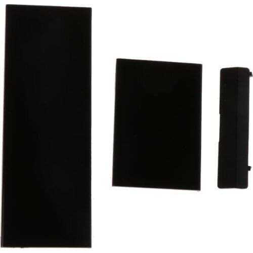 FZQWEG Replacement Black Memeory Card Door Slot Cover Lid 3 Parts Door Covers for Nintendo Nintend Wii Console