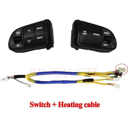 Multi function Steering Wheel Audio Cruise Control Buttons For Kia sportage SL with backlight Bluetooth panel button switch