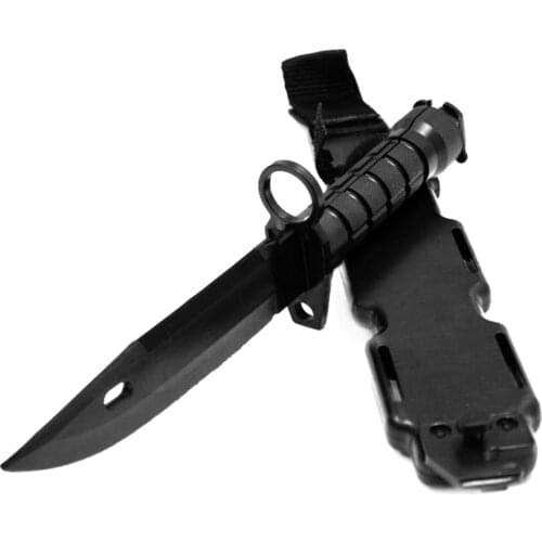 100% Brand New Military Enthusiasts Birthday Gift 30cm Plastic Toy Sword CS CF Cosplay M9 Model Rubber Dagger Tactical Knife