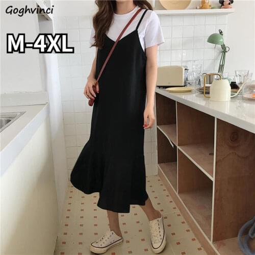 Dresses Women Casual Solid Student Tender Ladies Elegant Ulzzang Chic Ruffles Empire Oversize M-4XL Fashion Harajuku Stylish New