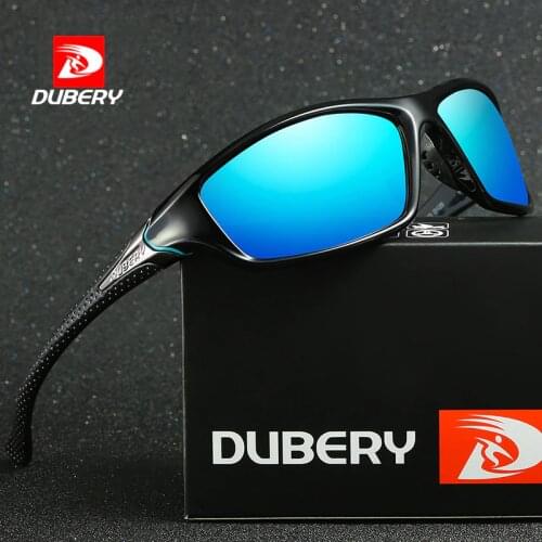 DUBERY Polarized Night Vision Sunglasses Mens Driving Sun Glasses For Men Square Sport Brand Luxury Goggles Shades Oculos