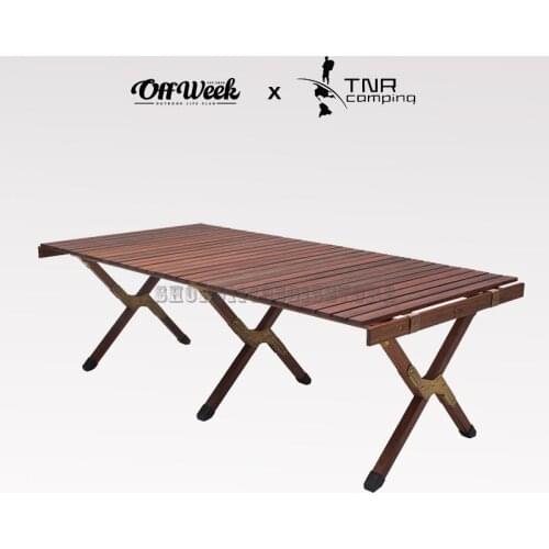 Solid Wood South American Teak Omelet Table Portable Folding Table Outdoor Camping Home Driving Wild Table