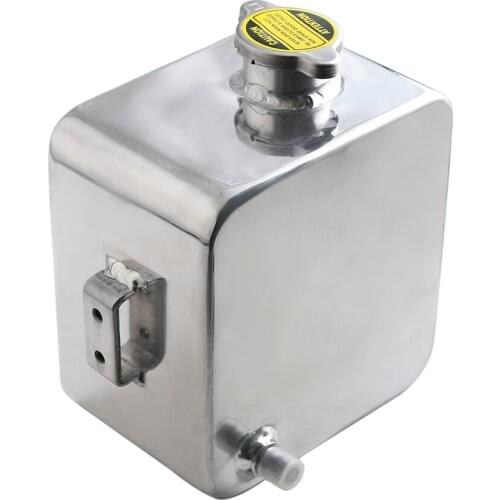 Universal 2L Aluminium Water Coolant Header Overflow Expansion Recovery Tank for Car Repair Maintenance Car Accessories