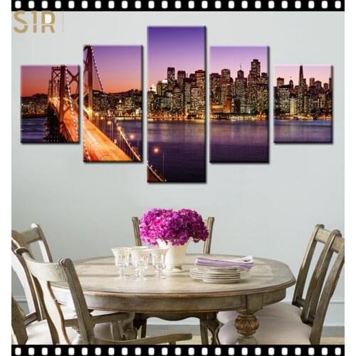 World Famous Architecture Beauty HD Five Wall Painting Decorative Painting Anime Posters Wall Decor Anime Decor Room Decor