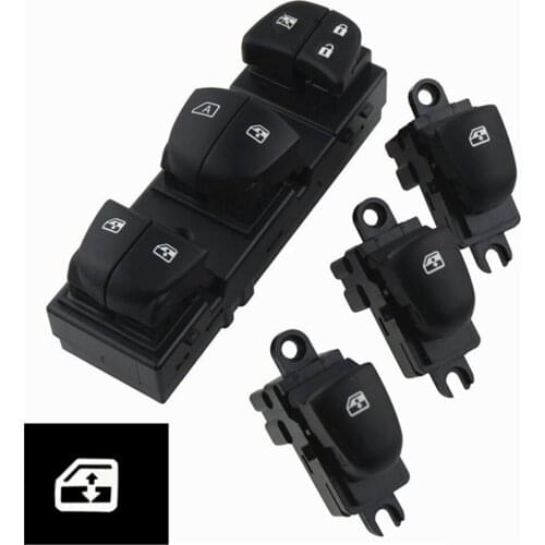 High Quality Power Window Master Switch With Light 25401-3SH0A-A Car Styling25401-3SH0A-B 3SH0A-C For Nissan Tiida Altima X-Trai