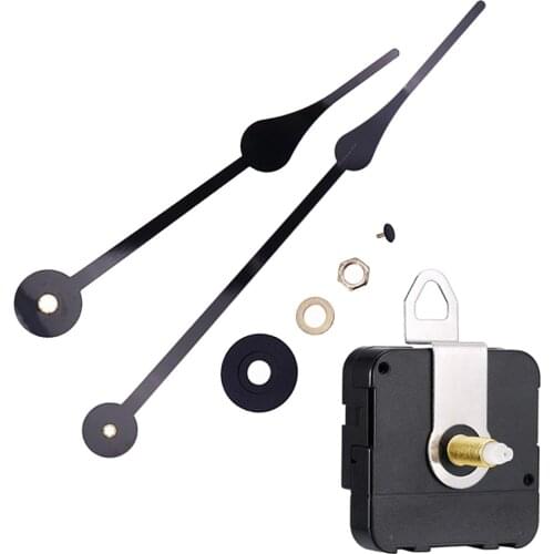 1 Set Silent Clock Black Hands Quartz Wall Clock Mechanism Movement Repair Replacement Parts Clockwork Clock Parts
