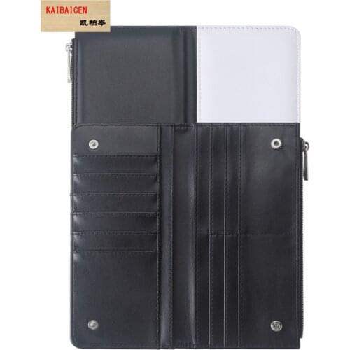 10pcs/Lot Blank Sublimation Leather Clutch Wallet Purse Man Women Handbag for Hot transfer Printing Blank DIY products