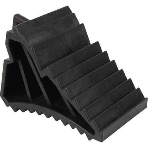 2 Pcs Antislip Vehicle Car Truck Wheel Tire Chock Stop Block Black Rubber Car Stop Slipper Car Tire Slipper Slope Slip