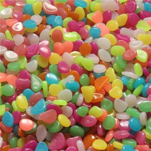 50PCS Glow In The Dark Garden Pebbles Glow Stones Rocks for Garden Walkways Garden Luminous Stones Garden Decoration
