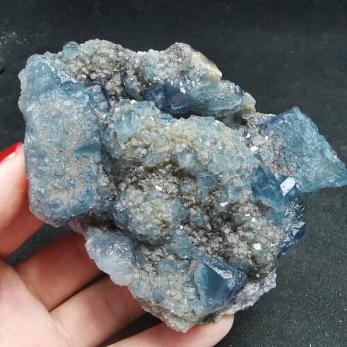 230.9gNatural blue-green fluorite mineral specimen healing energy QUARTZ GEM teaching home decoration original stone ornamental