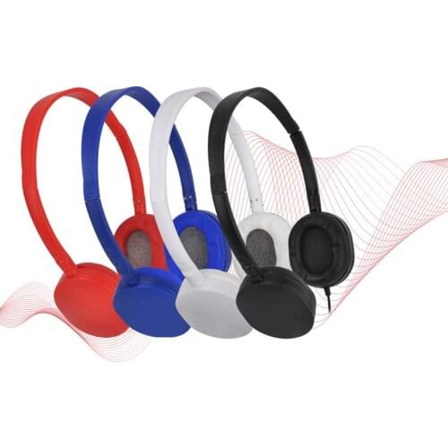 3.5mm Wired Retractable Portable Heavy Bass Headphone for Gaming/Online Courses