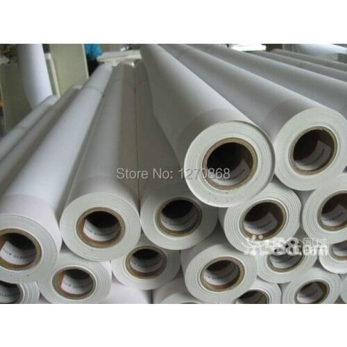 44"*18m High quality double -side inkjet printing canvas matte polyester canvas 220g