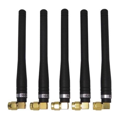 5pcs/lot SW868-WT100 - 100mm high gain SMA 868mhz right angle rod antennas