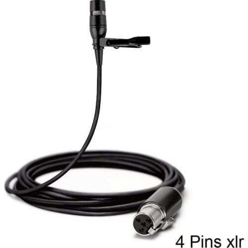 Bolymic Lavalier Microphone for Shure Lapel Microphone Clip-on Collar Unidirectional Live Speech Vocals