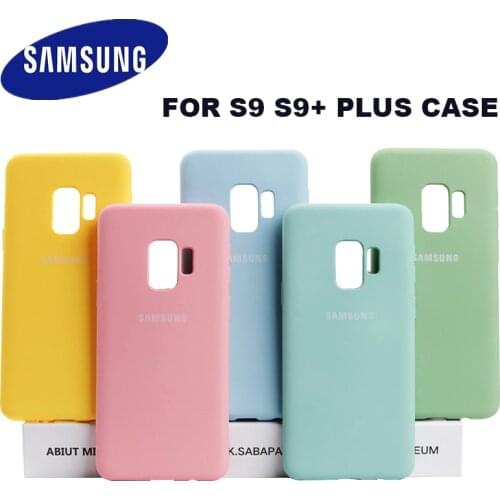 Samsung S9 S9+ Liquid Silicone Case Official Silicone Soft Back Cover Samsung Galaxy S9 S9 Plus Case Protection Cover