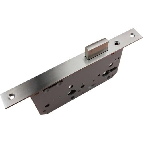 RML-14 German Standard Single Square Tongue 304 Stainless Steel lock body For Bathroom Lock accessories