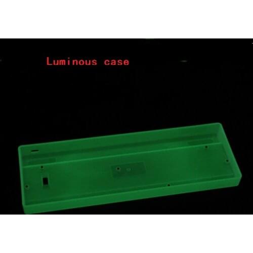 Gh60 luminous case clear case white/black/transparent case 60% mechanical keyboard for xd60 xd64 poker poker2 poker3