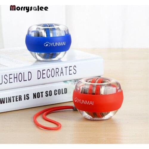 LED Wrist Ball Gyroscope powerball self-starting Gyro arm force trainer Muscle Relax Gym Fitness Equipment Automatic startup